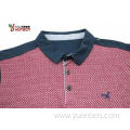 Jacquard Fabric With Piping Shoulder Men's Shirts